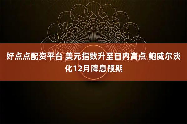 好点点配资平台 美元指数升至日内高点 鲍威尔淡化12月降息预期